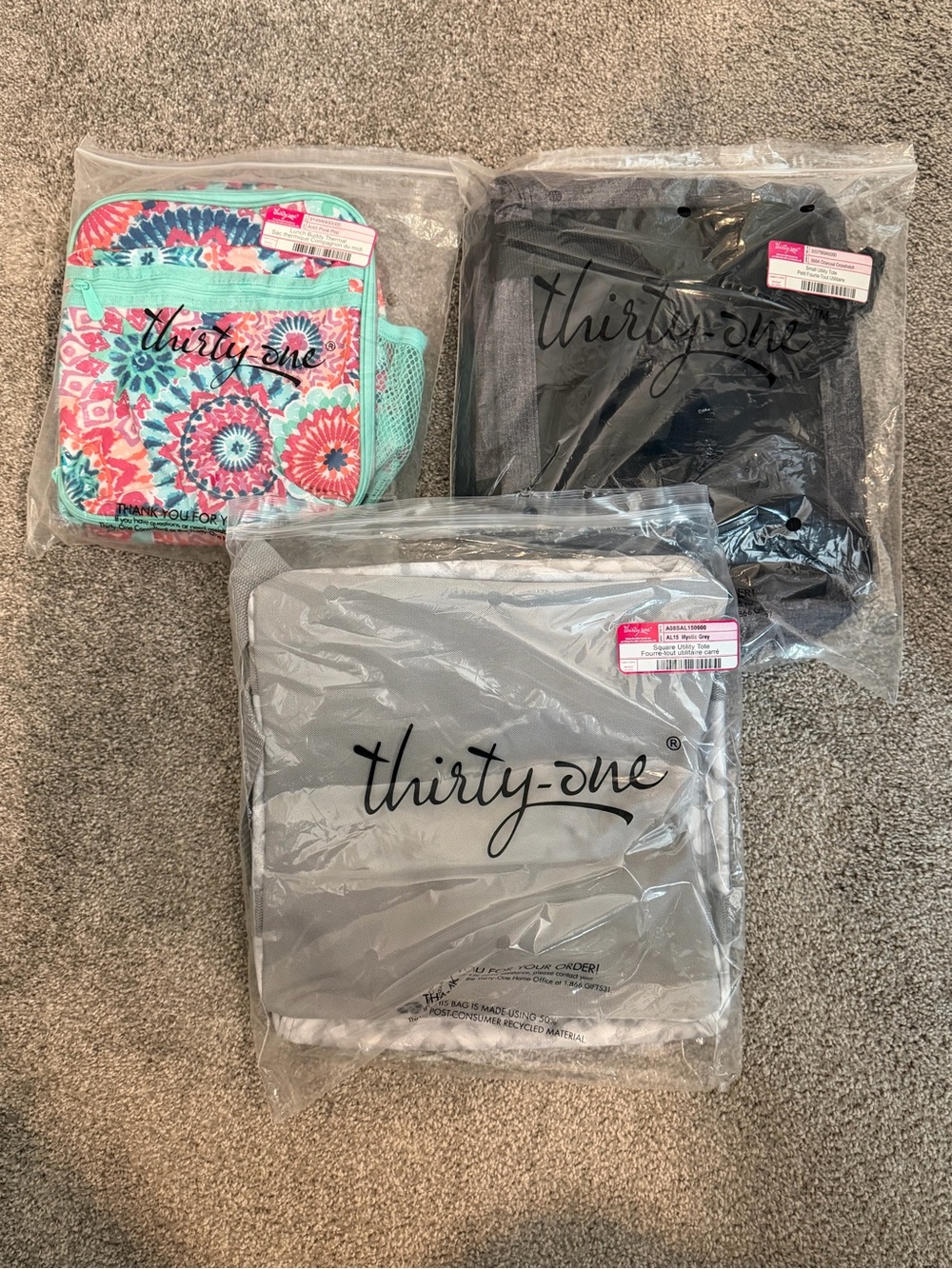 Thirty-One Gifts Totes and Lunch Kit